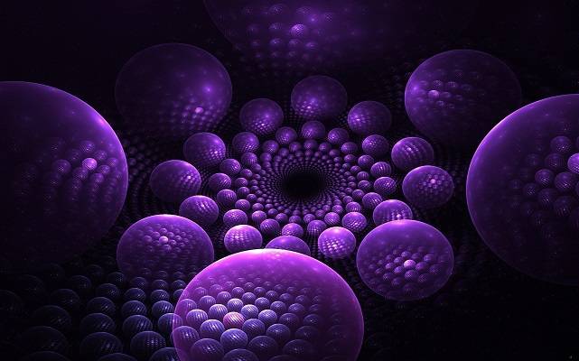 Фиолетовые шарики