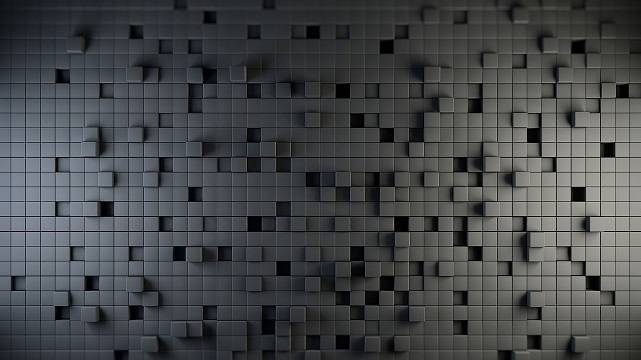 Стена из кубиков